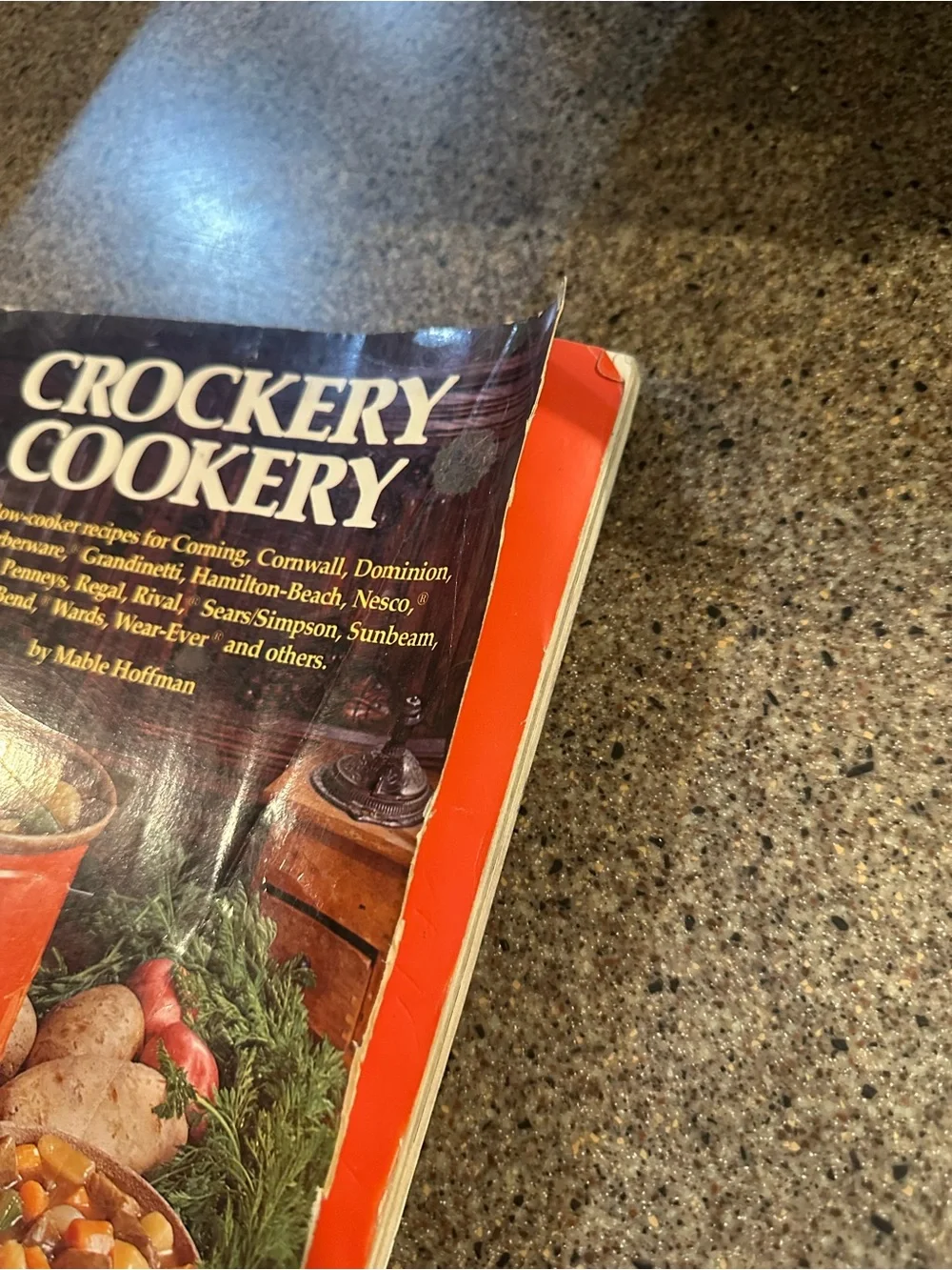 Crockery Cookery Orange Crockery Cook Pot Cookbook by